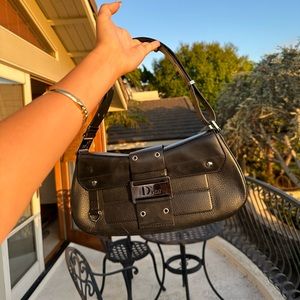 Dior grommet shoulder bag authentic